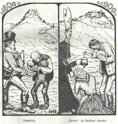 Desetina 1800 und Geschenke für die Bischofsinstitute 1900 von Hinko Smrekar